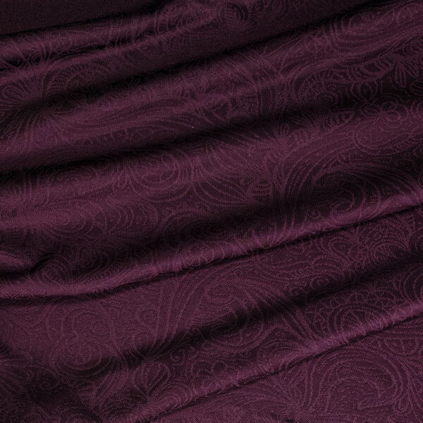Jacquard-neulos viskoosi - tumma violetti