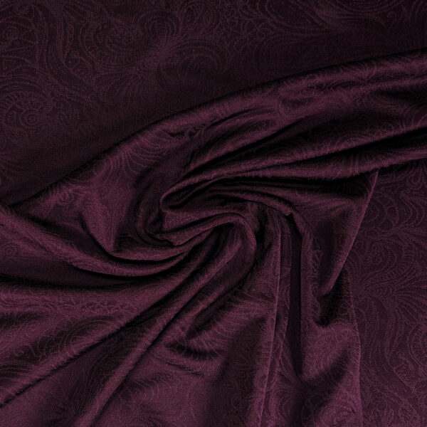 Jacquard-neulos viskoosi - tumma violetti 2