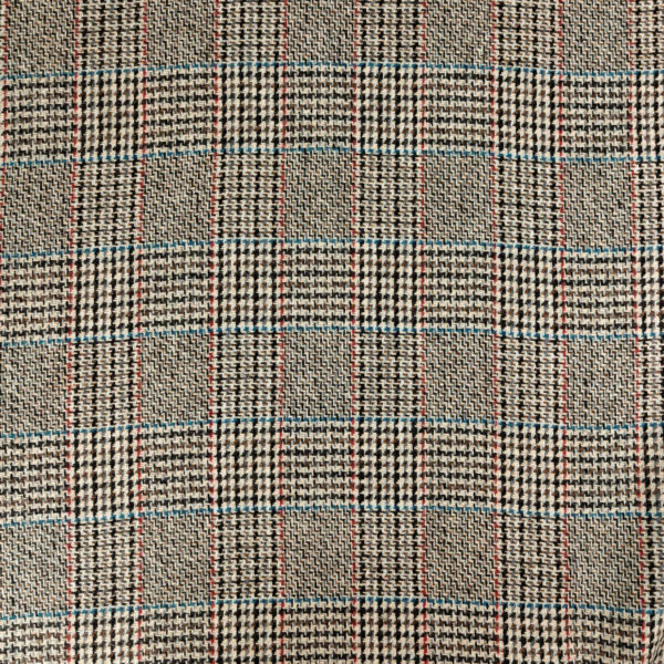 Klassinen ruudullinen tweed villakangas