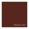 Punaruskea Vakosametti - Terracotta - Mitattu Väri