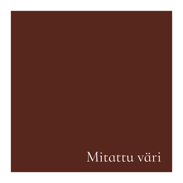 Punaruskea vakosametti - terracotta - mitattu väri
