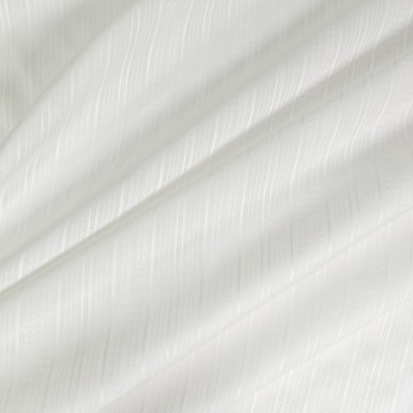 Kevyt raidallinen puuvillakangas - Jacquard / Dobby