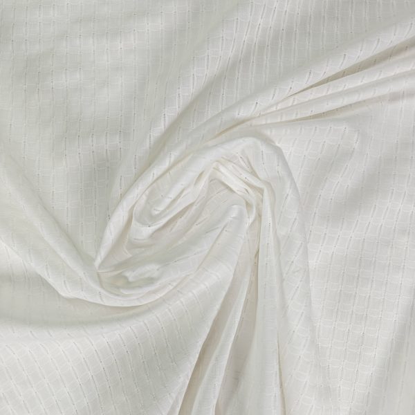 Ohut ruudullinen Jacquard-puuvillakangas