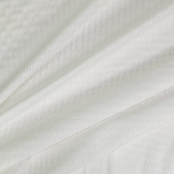 Ohut ruudullinen Jacquard-puuvillakangas