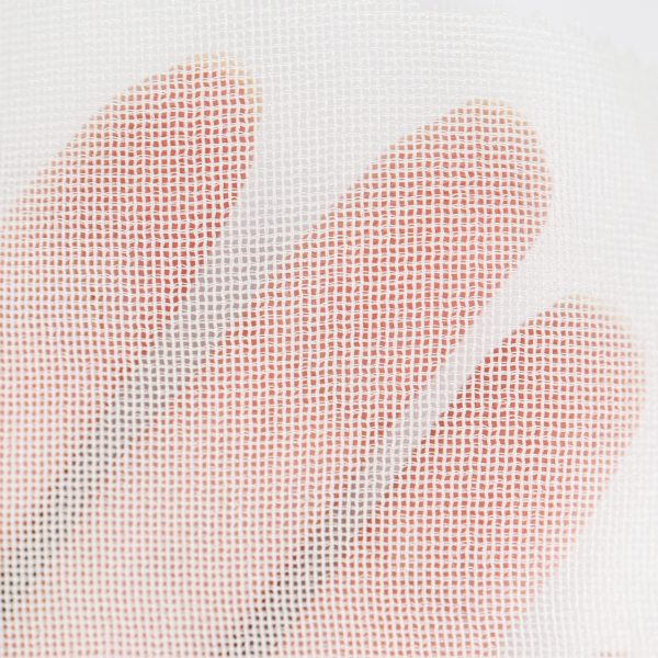 Silkkimusliini - valkoinen - 9mm (38g/m²)