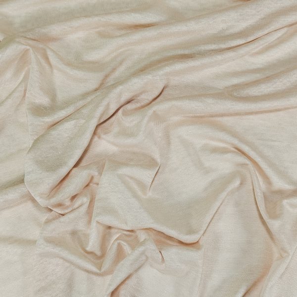 Meleerattu pellavatrikoo, pellavajersey - Nude - 180 g/m²