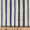 Ticking Raitakangas, Vahva Puuvillakangas - Navy, Palosuojattu, 215Cm
