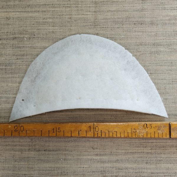 Ohuet räätälin olkatoppaukset, 6mm - käsin tikattu
