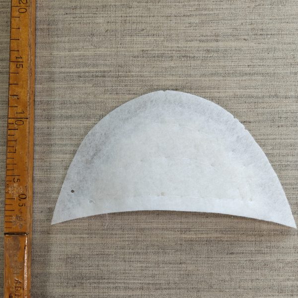 Ohuet räätälin olkatoppaukset, 6mm - käsin tikattu