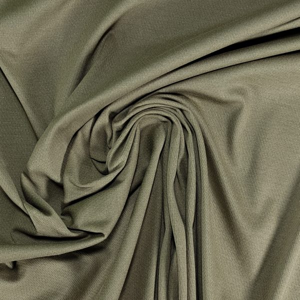 Jacquard-neulos puuvillaa - laakerinvihreä