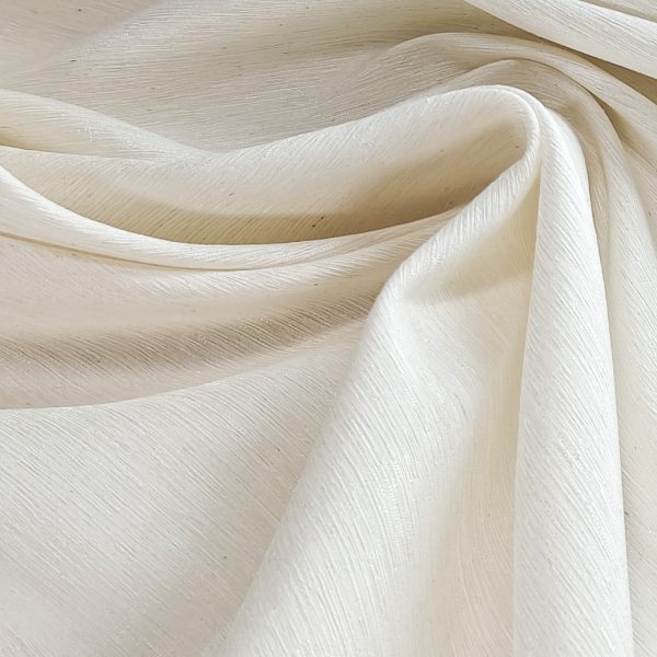 Silkki-pellavakangas - norsunluunvalkoinen, ivory