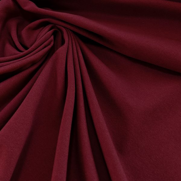 Joustocollege French Terry - burgundy - nurjalta pehmeäksi harjattu