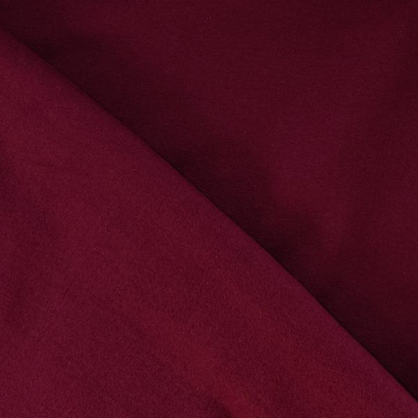 Joustocollege French Terry - burgundy - nurjalta pehmeäksi harjattu