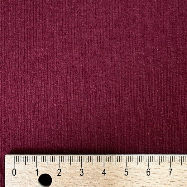 Joustocollege French Terry - burgundy - nurjalta pehmeäksi harjattu
