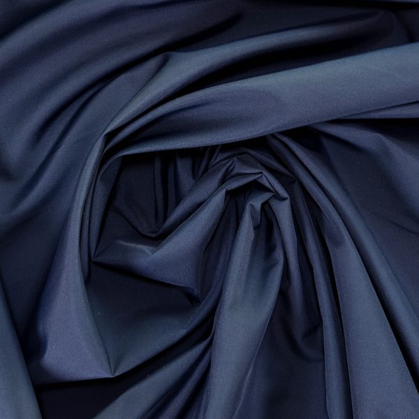 Silkkisekoite, kevyt takkikangas - Tumma laivastonsininen