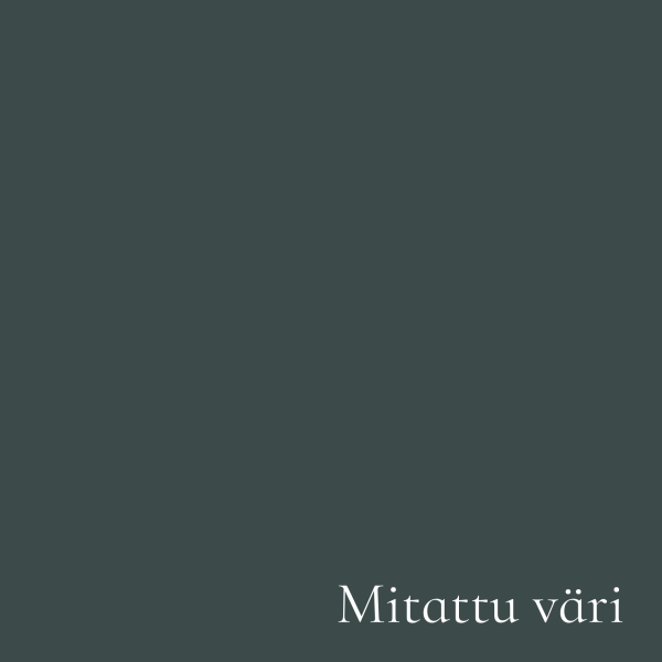 Mitattu väri - Silkki-villakangas tumma turkoosi