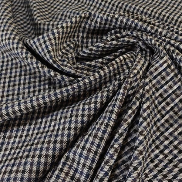 Pieniruutuinen Tweed-villakangas