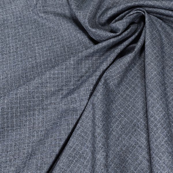 Kevyt pukuvillakangas neitsytvillaa - meleerattu siniruutu