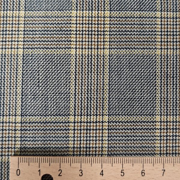Ruudullinen pukukangas - 100% villaa