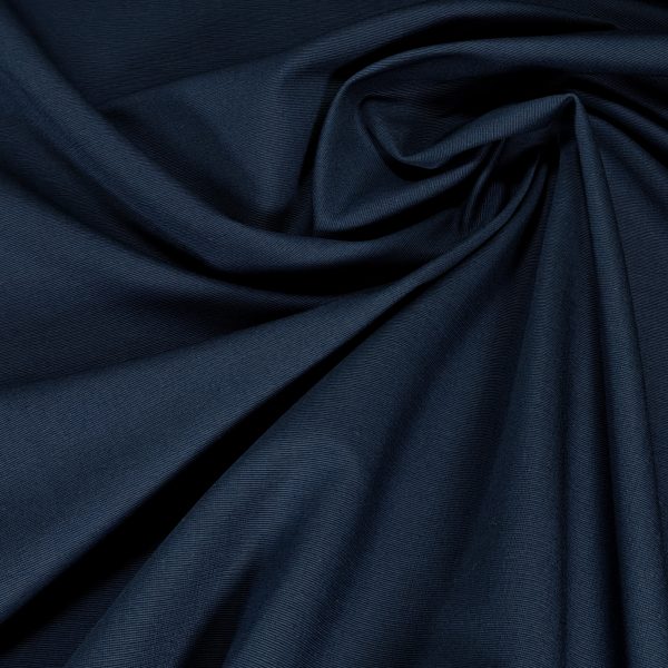 Tummansininen takkikangas puuvillaa - Ottoman