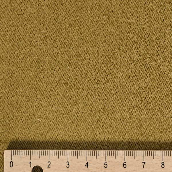 Neitsytvilla-kashmir pukuvillakangas - Kultainen oliivinvihreä