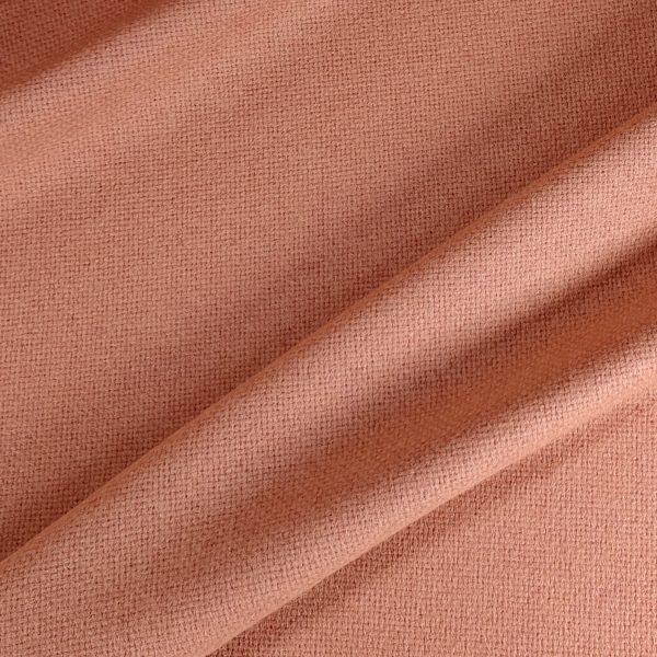 Paksu takkivillakangas, korinpohja / panama - Persikkaroosa