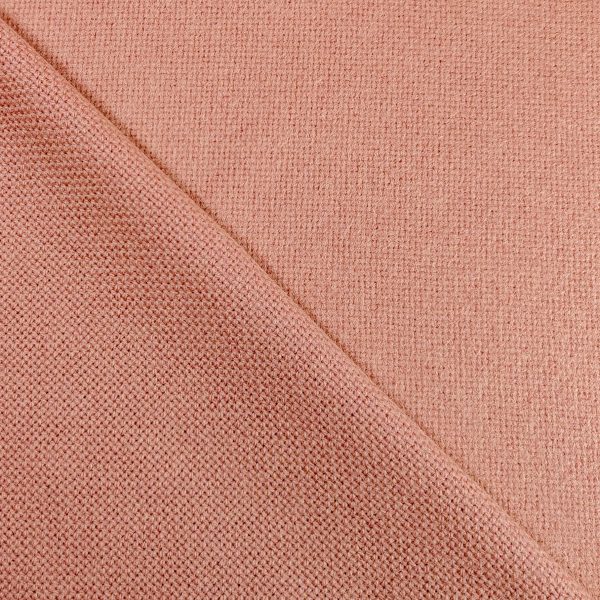 Paksu takkivillakangas, korinpohja / panama - Persikkaroosa