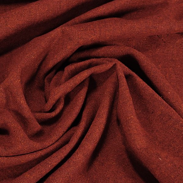 Rouhea, ruosteenpunainen tweed-villakangas pukuihin ja takkeihin