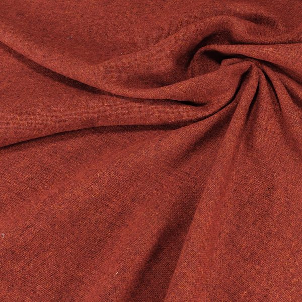 Rouhea, Ruosteenpunainen Tweed-Villakangas Pukuihin Ja Takkeihin