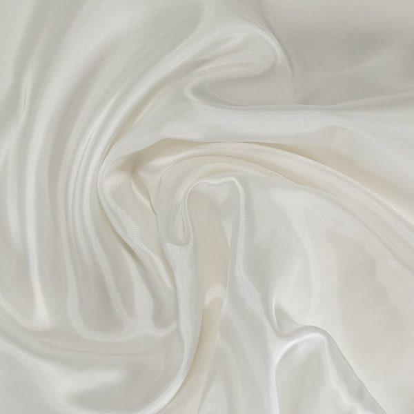 Bemberg Cupro vuorikangas - Norsunluu, Ivory