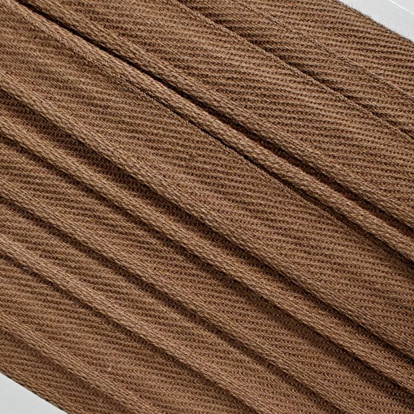 Rimmelinauha - lahkeensuunauha - puuvilla - ruskea