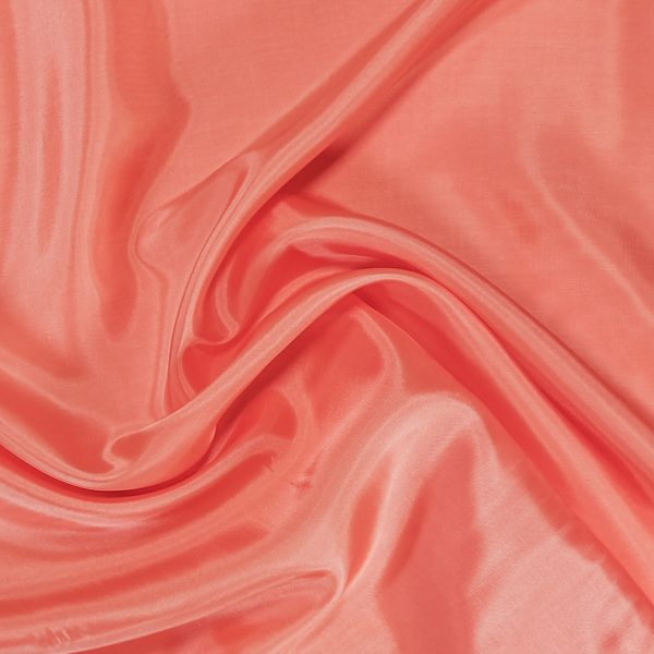 Bemberg Cupro vuorikangas - lohenpunainen