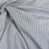 Sini-Valkoraidallinen Puuvillapopliini - Paita- Ja Mekkokangas - Sanforoitu, Kutistumaton