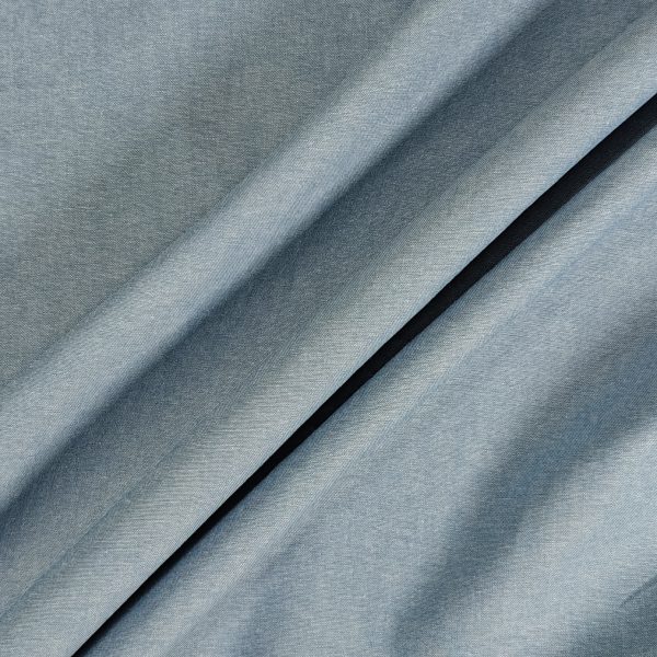 Chambray paita- ja mekkokangas - kyyppivärjätty, kutistettu