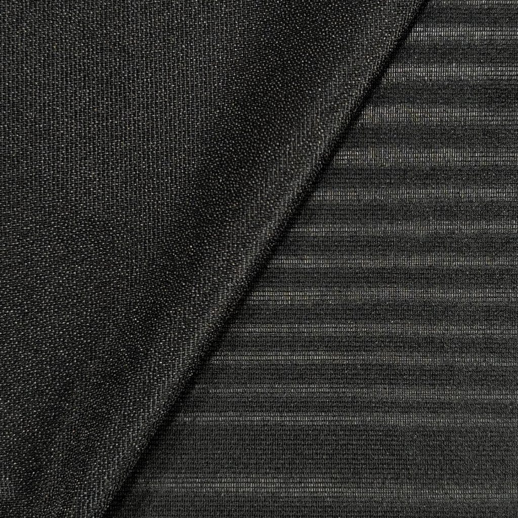 Joustava, Silitettävä Neulostukikangas - Musta Ja Valkoinen