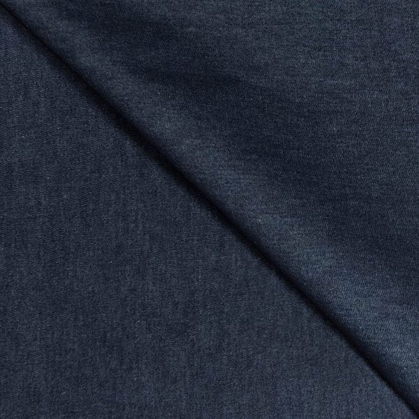 Aito täyspuuvillainen denim farkkukangas - Indigolla kyyppivärjätty, kutistettu