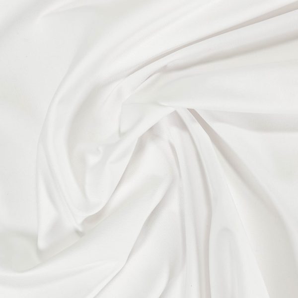 Puuvillagabardiini, kutistettu - Valkoinen