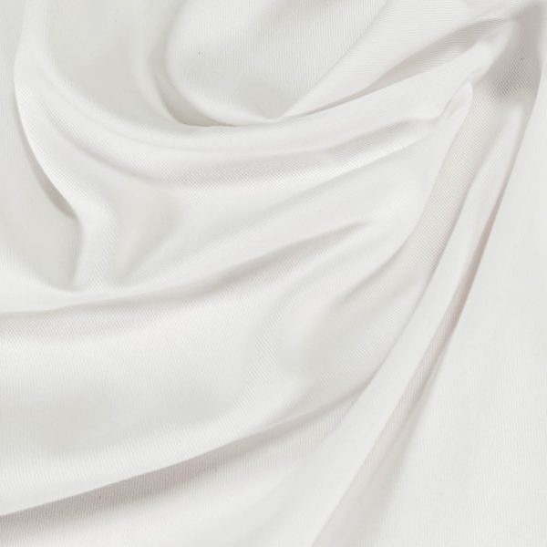 Puuvillagabardiini, kutistettu - Valkoinen