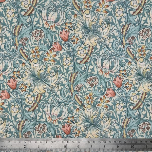 Ulkokangas - William Morris - John Henry Dearle - vaaleansininen