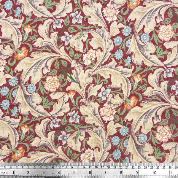 Ulkokangas - William Morris - Leicester - viininpunainen