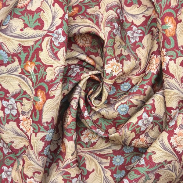 Ulkokangas - William Morris - Leicester - viininpunainen