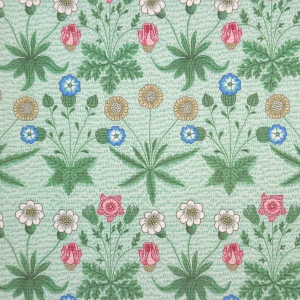 Ulkokangas - William Morris - Daisy - vihreä