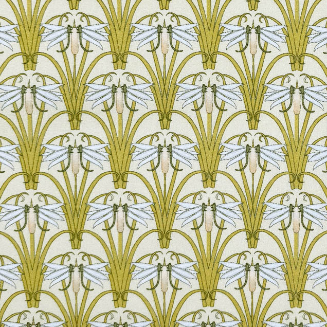 Perkaalipuuvilla - Maurice Pillard Verneuil - Sudenkorennot ja kaislat - Libellule et roseaux