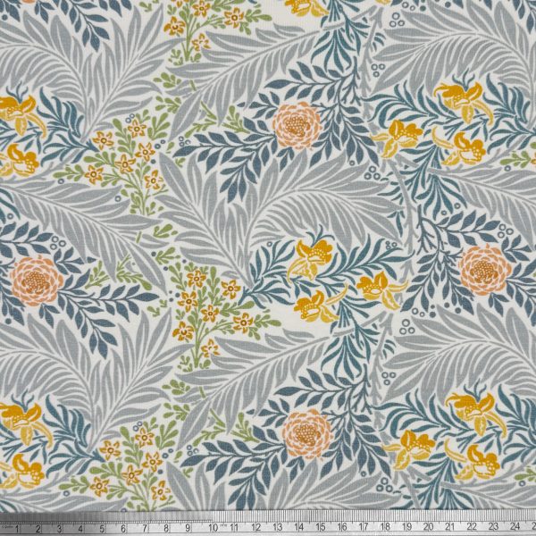 Puuvillatrikoo - William Morris - Larkspur - sininen
