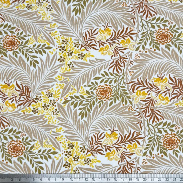 Puuvillatrikoo - William Morris - Larkspur - ruoste