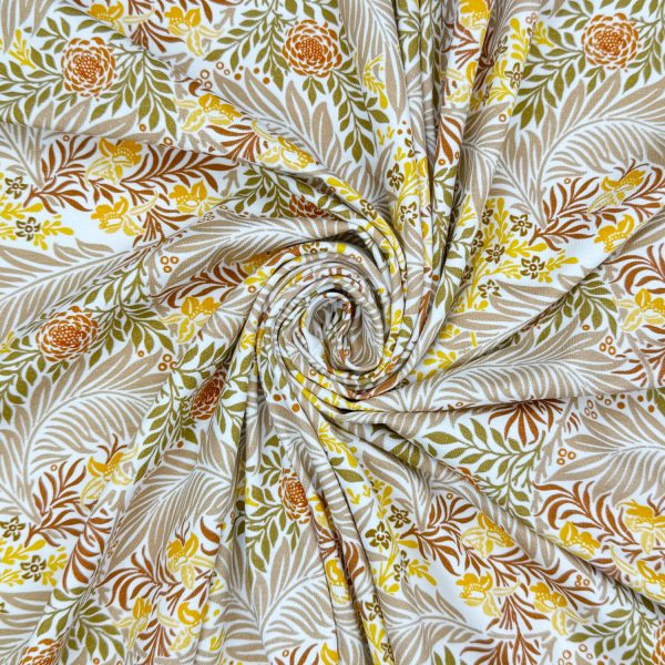 Puuvillatrikoo - William Morris - Larkspur - ruoste