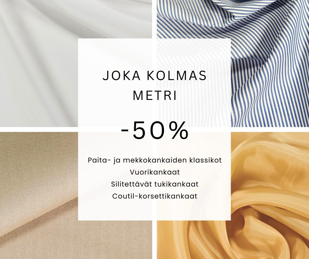 Joka 3. Metri -50%