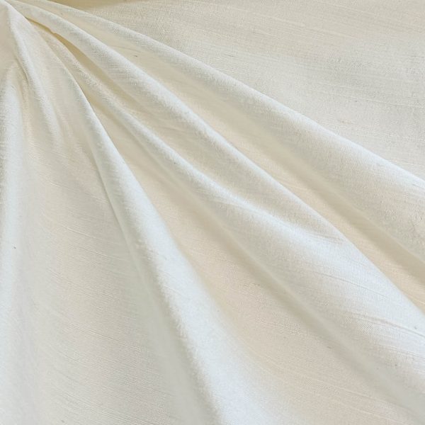 Dupion-silkki, käsinkudottu - Ivory