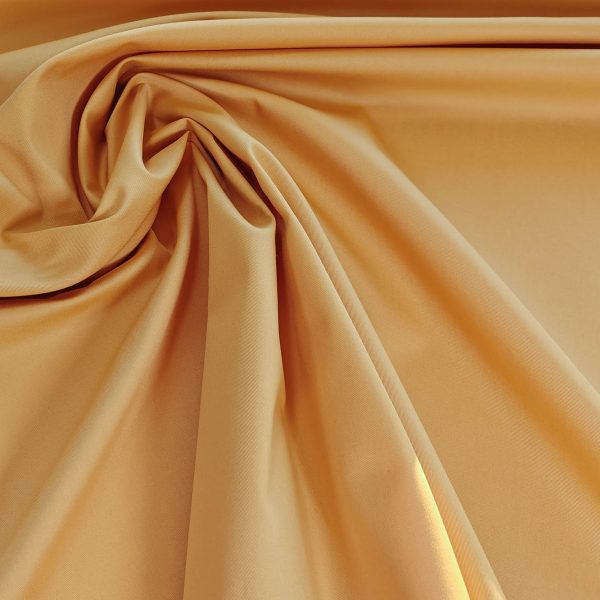 Joustava popliini takkikangas, keltainen - PALOJA