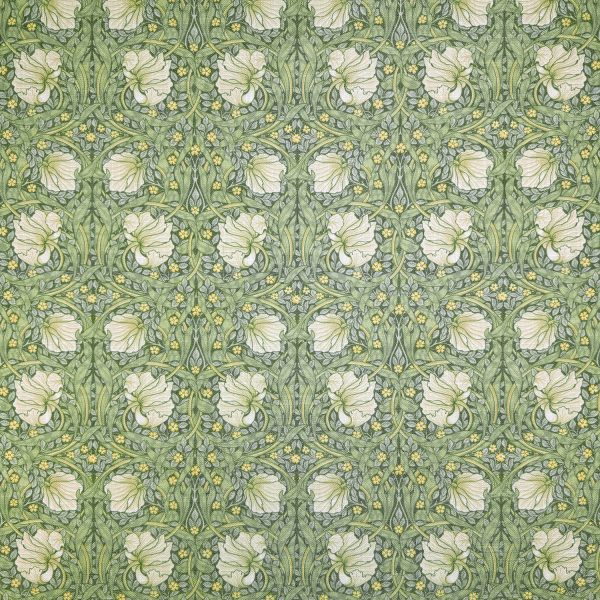 Sisustus ja verhoilukangas - William Morris - Pimpernel - salvia